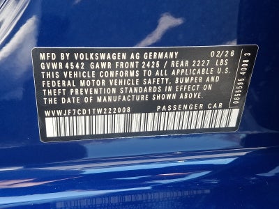 2026 Volkswagen Golf R Base