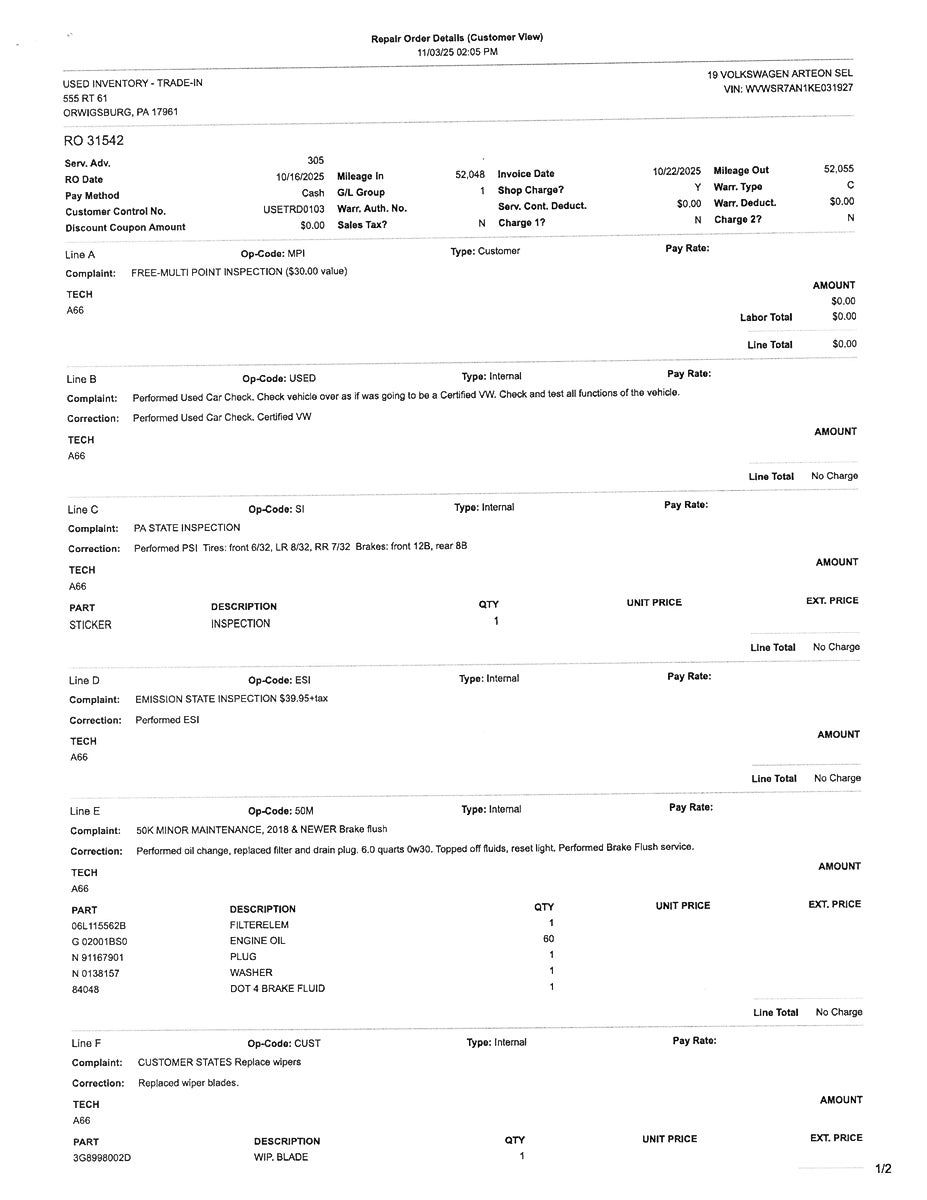 2019 Volkswagen Arteon 2.0T SEL R-Line